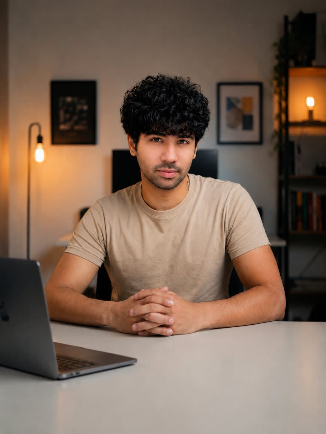 Lokesh Kapoor, founder of ProxyAxis, at his desk